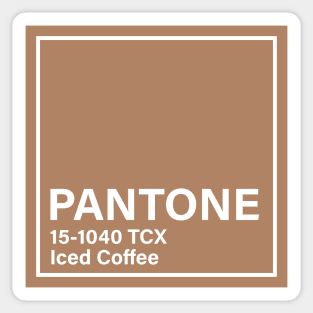 pantone 15-1040 TCX Iced Coffee Sticker